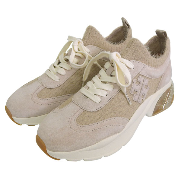 Rakuten - トリーバーチ 靴 レディース スニーカー アウトレット 25cm ベージュ GOOD LUCK MOHAIR TRAINER 148597-10025 TORY BURCH