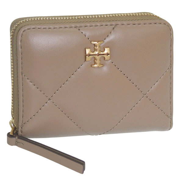 トリーバーチ 財布 レディース 二つ折り財布 レザー タープ KIRA DIAMOND QUILT SMALL ZIP AROUND WALLET 159791-250 TORY BURCH