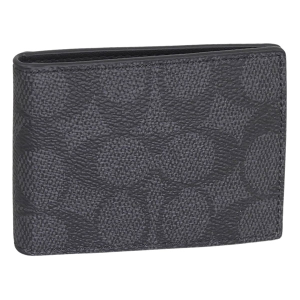 Rakuten - コーチ 小物 メンズ カードケース アウトレット ブラック COMPACT BILLFOLD SIG CW368MI5 COACH
