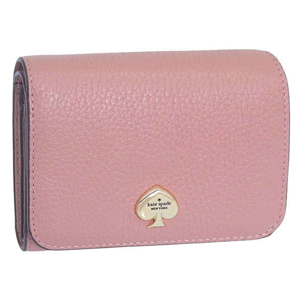 Rakuten - ケイトスペード 財布 レディース 二つ折り財布 アウトレット レザー ピンク KAYLA SM LZIP WALLET KK056-652 KATE SPADE