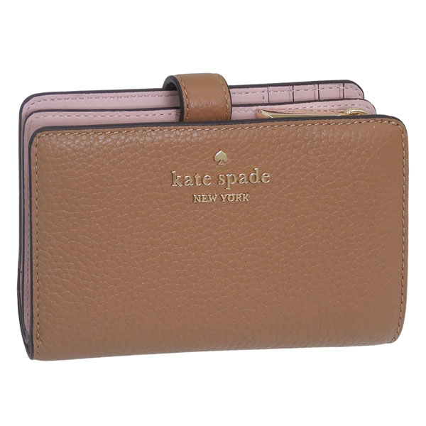 Rakuten - ケイトスペード 財布 レディース 二つ折り財布 アウトレット レザー ブラウン WALLETS MED COMBIFLD KN750-201 KATE SPADE
