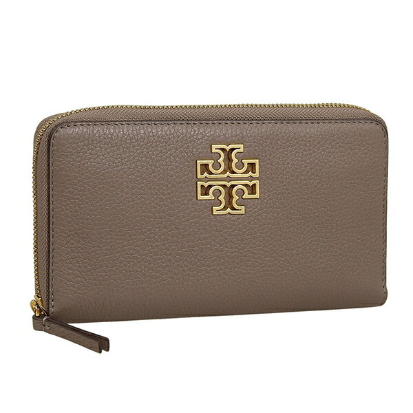 トリーバーチ 財布 レディース 長財布 レザー グレーシュー BRITTEN ZIP CONTINENTAL 141004-034 TORY BURCH