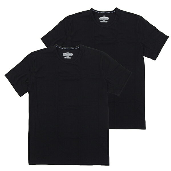 乐天商城 - カルバンクライン 衣類 メンズ Tシャツ M ブラック MODERN COTTON STRETCH Crew Neck T-Shirt 2PACK NB1088ABKM CALVIN KLEIN