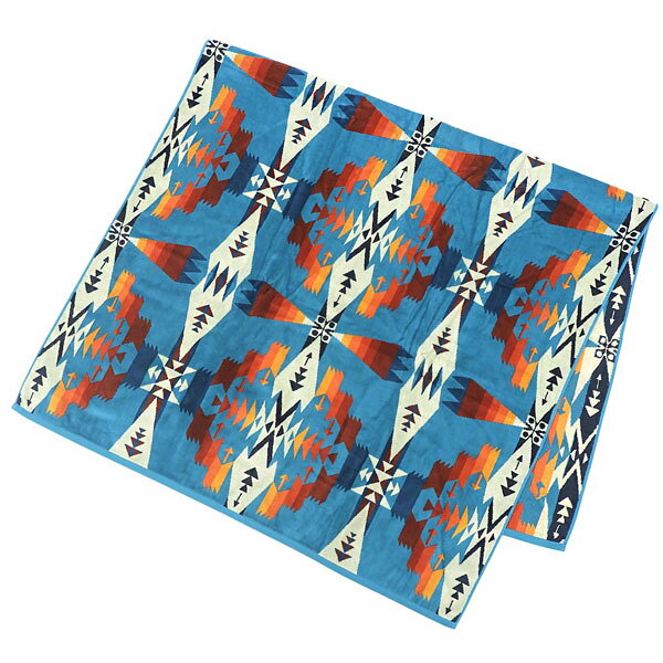 ペンドルトン アウトドア メンズ レディース ブランケット 101×177cm コットン ブルーマルチ TUCSON JACQUARD SPA TOWEL XB233-53508TUCSON PENDLETON riverall-10301306 リヴェラール楽天市場店 サンプル画像2
