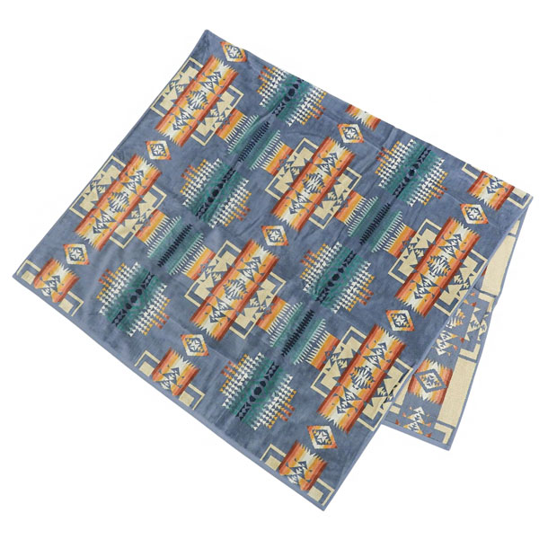 ペンドルトン アウトドア メンズ レディース ブランケット 101×177cm コットン ブルーマルチ CHIEF JOSEPH SLATE JAQUARD BEACH TOWEL XB233-53803 PENDLETON riverall-10301308 リヴェラール楽天市場店 サンプル画像2