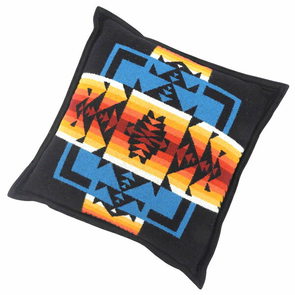 乐天商城 - ペンドルトン アウトドア メンズ レディース クッション 40.6×40.6cm ウール コットン ブラックマルチ CHEF JOSEPH PILLOW XP573-51105BLACK PENDLETON