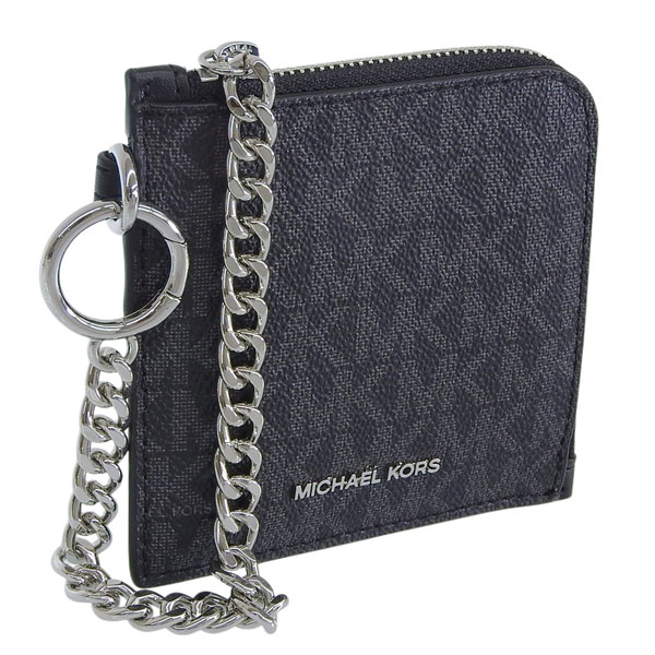 Rakuten - マイケルコース 小物 レディース カードケース アウトレット ブラック JET SET TRAVEL MD ZA WALLET W/CHAIN 35S6STVC6B-BLACK MICHAEL KORS