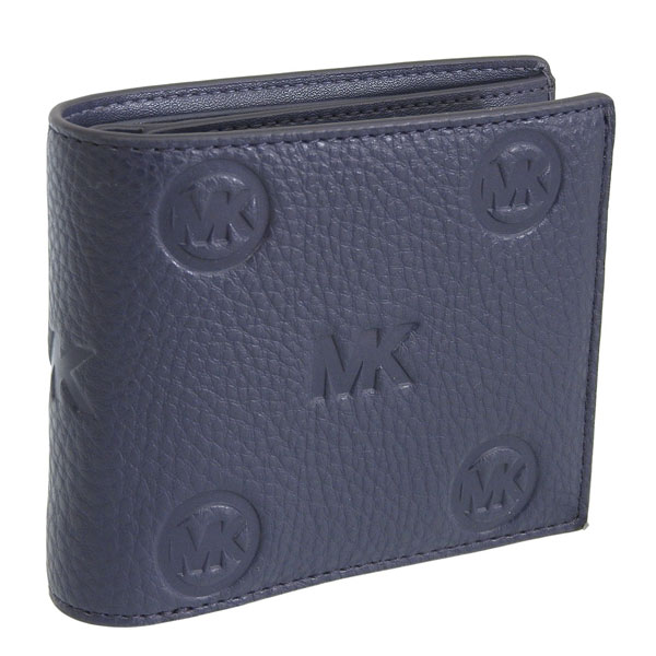乐天商城 - マイケルコース 財布 メンズ 二つ折り財布 アウトレット ネイビー COOPER BILLFOLD W PASSCASE 36S6LCOF2V-NAVY MICHAEL KORS
