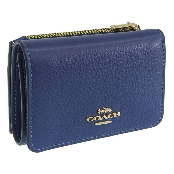 コーチ 財布 レディース 三つ折り財布 アウトレット ネイビー CH WLT SIG CNVS CZ034IMY3M COACH