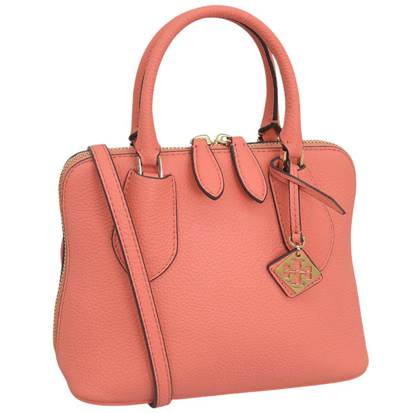 乐天商城 - トリーバーチ バッグ レディース 2WAY ショルダーバッグ レザー コーラルピンク MINI PEBBLED SWING BAG 155619-652 TORY BURCH