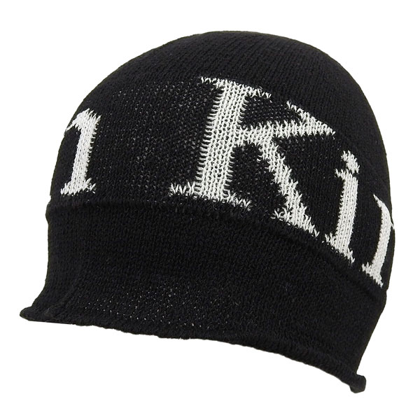 マーティンキム 帽子 メンズ レディース ニット帽 リネン コットン ブラック LOGO LINEN SHORT BEANIE MK2600BN010V-BB Matin Kim