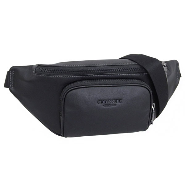 コーチ バッグ メンズ ボディバッグ アウトレット レザー ブラック RACER SM BB LTH CBF68QBBK COACH
