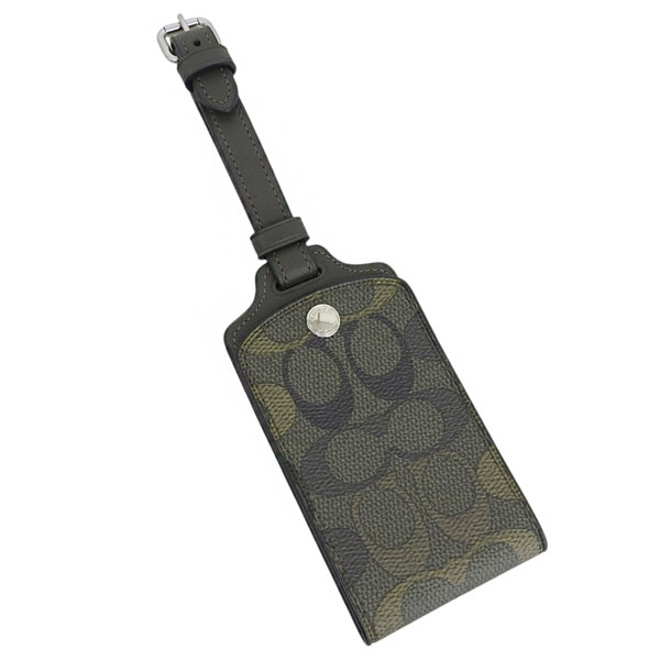 コーチ 小物 レディース ネームタグカードケース アウトレット グリーンマルチ LUGGAGE TAG CAMO CEU76SVGN COACH