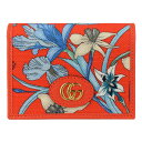 【全品5%OFFクーポン配布中】グッチ GUCCI ショップ袋付き 二つ折り財布 花柄 アウトレット 5773479zjaj7677-zz | 二つ折り 財布 ウォレット 小銭入れ 札入れ カード入れ レディース ブランド 革 フラワー キャンバス レザー GGロゴ ダブルG 母の日 早割