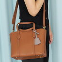 トリーバーチ バッグ レディース ショルダーバッグ レザー ブラウン PERRY TRIPLE-COMPARTMENT SMALL TOTE 81928-905...