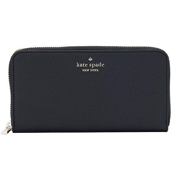 ケイトスペード 財布（レディース） ケイトスペード 財布 KATE SPADE ラウンドファスナー長財布 アウトレット wlr00392-001 ブラック レザー 金具ゴールド 送料無料 30日間返品保証 代引手数料無料 一粒万倍日 楽天スーパーセール