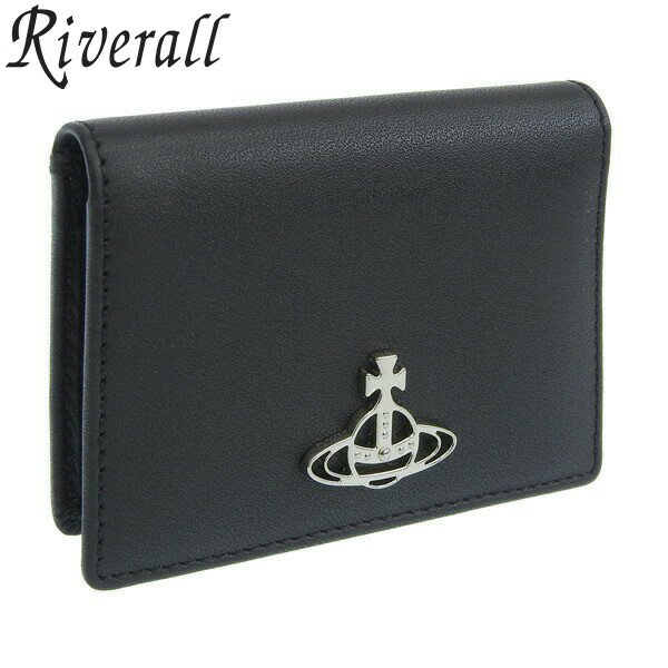 ヴィヴィアンウエストウッド 小物 レディース カードケース ブラック SMOOTH LEATHER CARD HOLDER 51110015L001QN401 VIVIENNE WESTWOOD