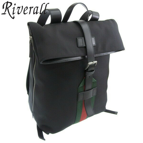 グッチ バッグ メンズ レディース リュックサック アウトレット ブラック O BACKPACK GUC BAND 619749KWT6N1060 GUCCI