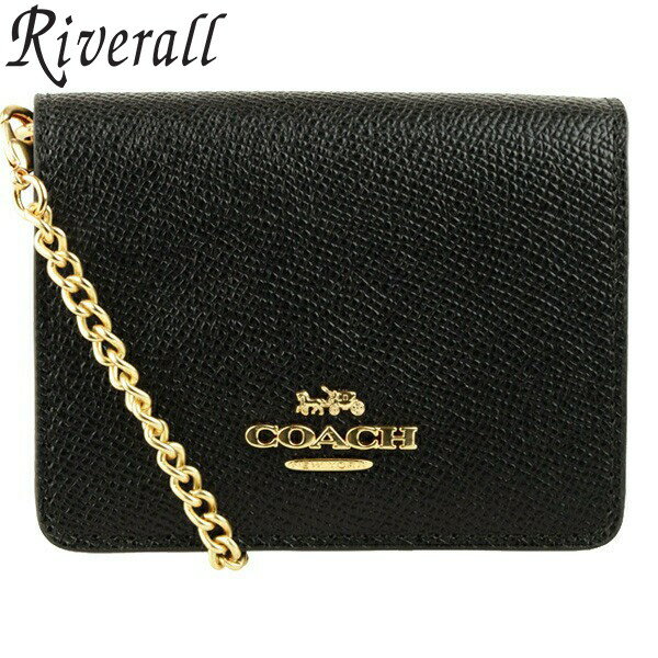 コーチ COACH カードケース ミニウォレット チェーン アウトレット品 c0059imblk | チェーン付き カード入れ 使いやすい レディース ブランド PVC レザー 送料無料 30日間返品保証 代引手数料無料 楽天スーパーセール