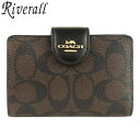 コーチ 財布 COACH 二つ折り財布 シグネチャー アウトレット品 c0082imaa8 | 収納 多い レディース シンプル ブランド PVC レザー 送料...
