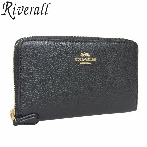 コーチ 長財布 レディース コーチ 財布 COACH MEDIUM ID ZIP WALLET 長財布 財布 ブラック レディース c4124imblk 30日間返品保証 代引手数料無料 一粒万倍日 楽天スーパーセール