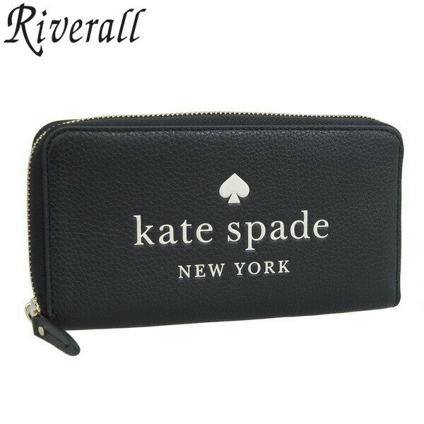 ケイトスペード 財布（レディース） ケイトスペード KATE SPADE ELLA PEBBLED LEATHER LARGE CONTINENTAL WALLET 長財布 財布 レザー ブラック レディース k4779-001 アウトレット 30日間返品保証 代引手数料無料 一粒万倍日 楽天スーパーセール