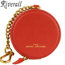 マークジェイコブス MARC JACOBS バッグチャーム 小物入れ チェーン アウトレット品 m0016530-600-zz レッド レザー 金具ゴールド 3...