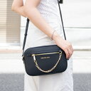マイケルコース バッグ M. MICHAEL KORS 斜めがけショルダーバッグ アウトレット品 35s1gttc7l-black ブラック レザー 金具ゴール...