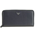 【楽天スーパーSALE 10%OFF】エンポリオ・アルマーニ EMPORIO ARMANI ラウンドファスナー長財布 メンズ y4r255-yaq2e-80013