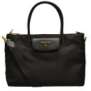 【全品5%OFFクーポン配布中】プラダ PRADA 2wayトートバッグ レディース ブラック 1ba106tessaf-nero プラダアウトレット店買付け