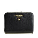 【全品5%OFFクーポン配布中】プラダ PRADA 二つ折り財布 アウトレット 1ml018vimb-nela-zz | ウォレット サイフ さいふ 財布 カード入れ 多い 軽量 小さめ 小さい 小銭入れ レディース かわいい 可愛い 使いやすい オシャレ おしゃれ ブランド レザー