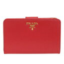 【全品5%OFFクーポン配布中】プラダ PRADA ショップ袋付き 二つ折り財布 アウトレット 1ml225vitmov-lacc | ウォレット サイフ 財布 ブランド財布 カード入れ 多い レディース かわいい 可愛い オシャレ おしゃれ ブランド 本革 母の日 早割