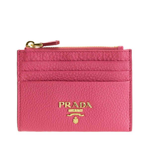 プラダ PRADA ショップ袋付き パスケース コインケース アウトレット 1mc026vigr-peon-zz | ICカード カード入れ ケース 小銭入れ コンパクト キャッシュレス オシャレ おしゃれ ブランド レディース 可愛い 薄型