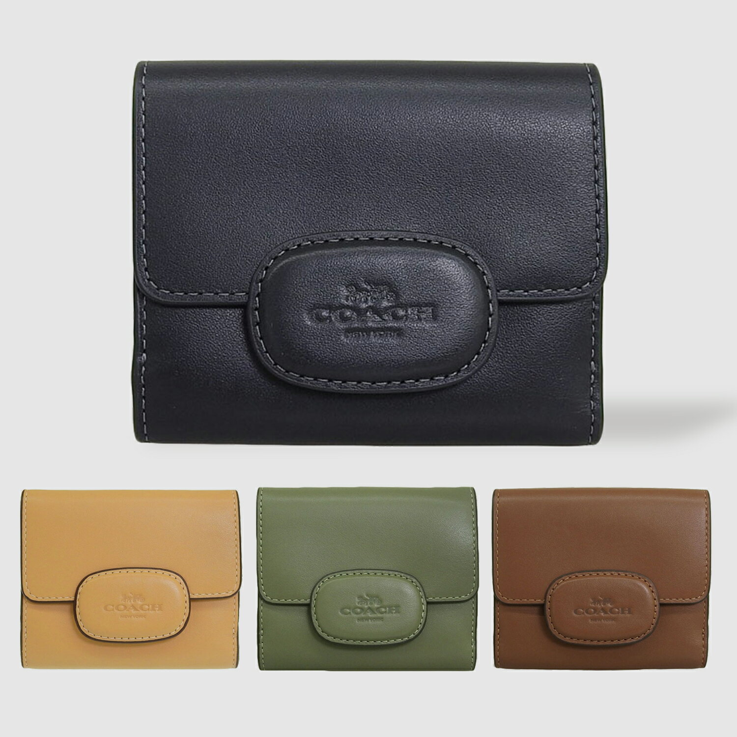 コーチ 財布 レディース 二つ折り財布 アウトレット品 レザー ELIZA SM WLT LTH CC CT985 COACH