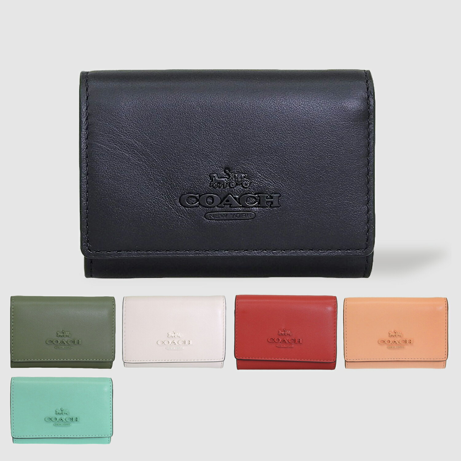 コーチ 財布 レディース 三つ折り財布 アウトレット品 LTH TNL HW MCRO WLLT CP260 COACH