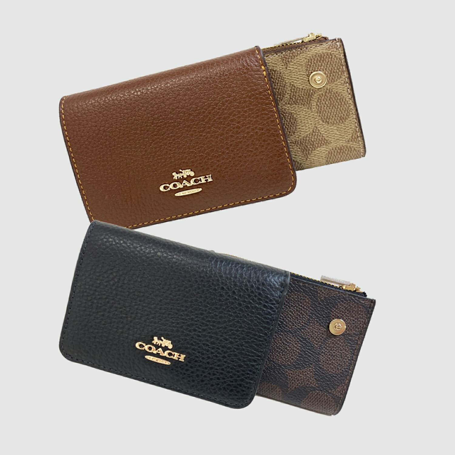 コーチ 財布 レディース 二つ折り財布 アウトレット CH WLT SIG CNVS CZ034IM COACH