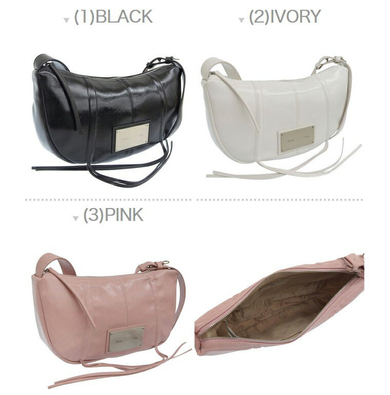 マーティンキム バッグ レディース ショルダーバッグ HALF SHIRRING RIBBON ROUND BAG MK2500BG002 Matin Kim 2