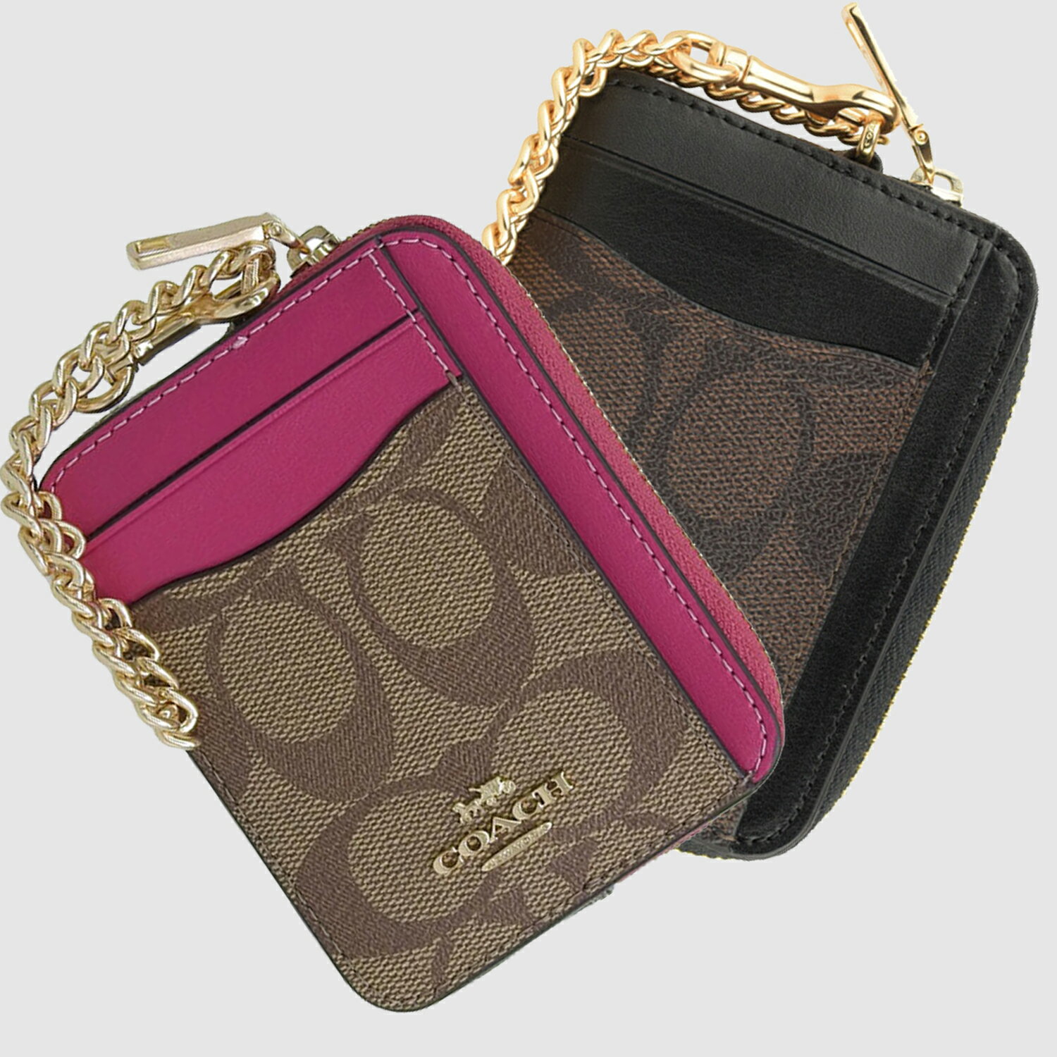 コーチ（COACH) コーチ COACH カードケース コインケース シグネチャー アウトレット c0058 | 定期入れ ICカード カード入れ 名刺入れ 小銭入れ スリム ブランド レザー 本革 30日間返品保証 代引手数料無料 一粒万倍日 楽天スーパーセール