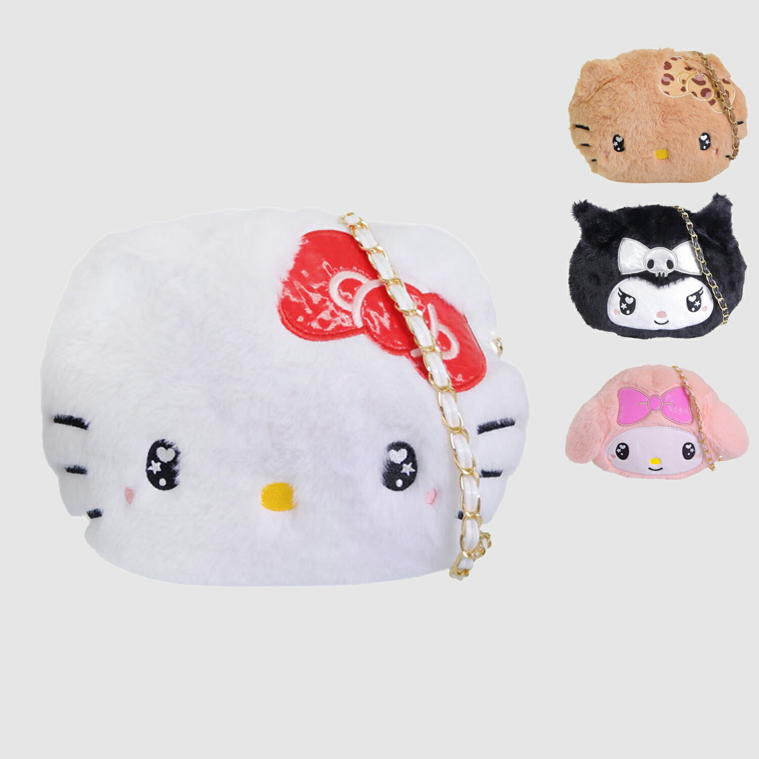 Rakuten - サンリオ バッグ レディース ショルダーバッグ フェイクファー KTダイカットファーショルダー キティ クロミ マイメロディ KT KU MM 11 SANRIO