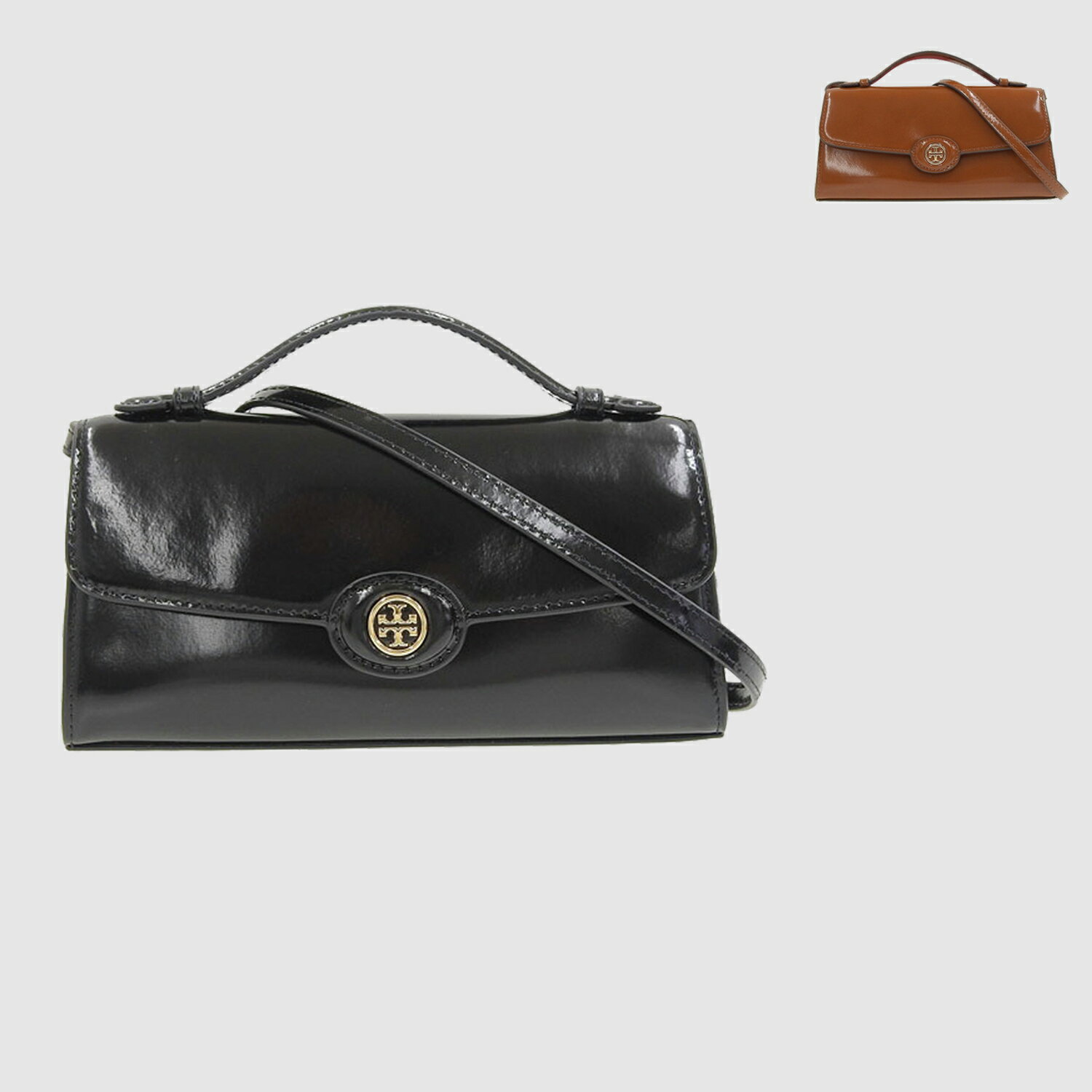 乐天商城 - トリーバーチ バッグ レディース ショルダーバッグ レザー ROBINSON SPAZZOLATO TOP HANDLE CHAIN WALLET 164994 TORY BURCH