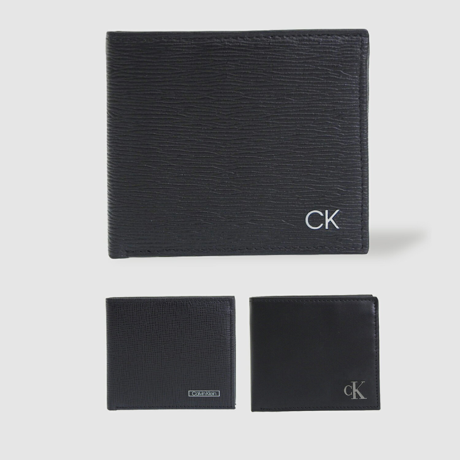 乐天商城 - カルバンクライン 財布 メンズ 二つ折り財布 レザー ブラック BILLFOLD W/COIN POCKET 31CK13000 31KJ130003 CALVIN KLEIN