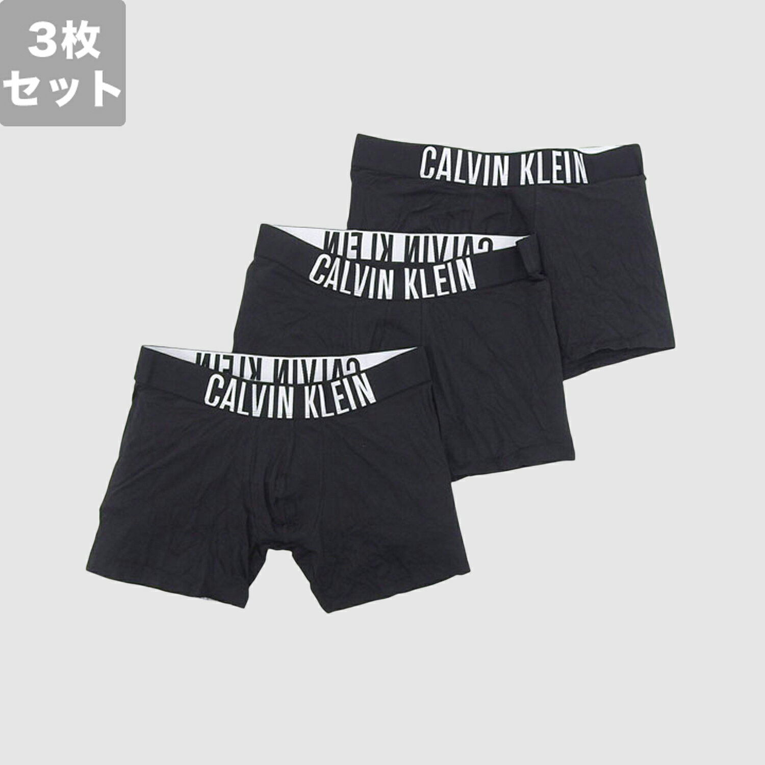 Rakuten - 【6/5限定 抽選で2人に1人100%ポイントバック！要エントリー】 カルバンクライン 衣類 メンズ パンツ ブラック Intense Power Cotton Stretch BOXER BRIEF 3PK NB3609BLACK CALVIN KLEIN