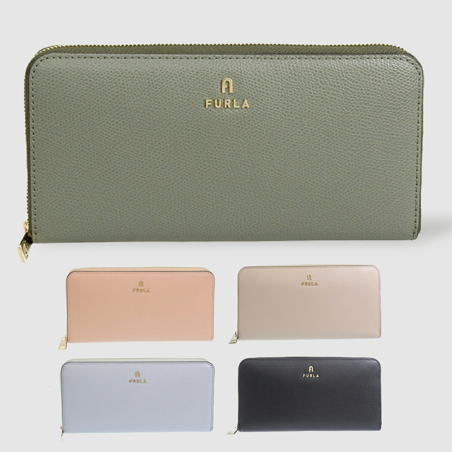 フルラ 財布 レディース 長財布 グリーン CAMELIA XL ZIP AROUND WP00322ARE0002042S FURLA 一粒万倍日