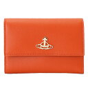 【全品5%OFFクーポン配布中】ヴィヴィアン・ウエストウッド Vivienne Westwood 三つ折り財布 5104003740187f402 | 三つ折り ウォレット サイフ さいふ 財布 カード入れ 小さい 小さめ ミニ 可愛い オシャレ ブランド レザー 本革 オーブ ロゴ 母の日 早割