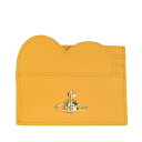 【全品5%OFFクーポン配布中】ヴィヴィアン・ウエストウッド Vivienne Westwood カードケース カードホルダ ハート 51120006-yellow | 定期入れ パスケース ICカード カード入れ ケース 小さい 小さめ コンパクト レディース 可愛い ブランド 母の日 早割