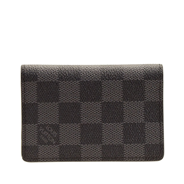 ルイヴィトン LOUIS VUITTON ショップ袋付き カードケース LV メンズ n63143 | 名刺入れ カード入れ ICカード ケース コンパクト メンズ シンプル ブランド ビジネス ルイビトン 送料無料 【全品ポイント10倍 19日20時〜】