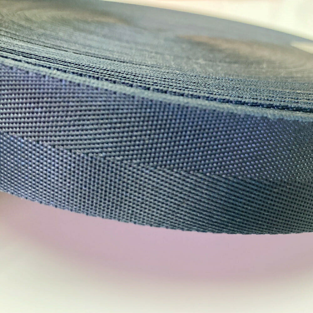 樂天商城 - アウトレット品 約45m巻 ナイロンテープ ナイロン100% ネイビー 幅25mm