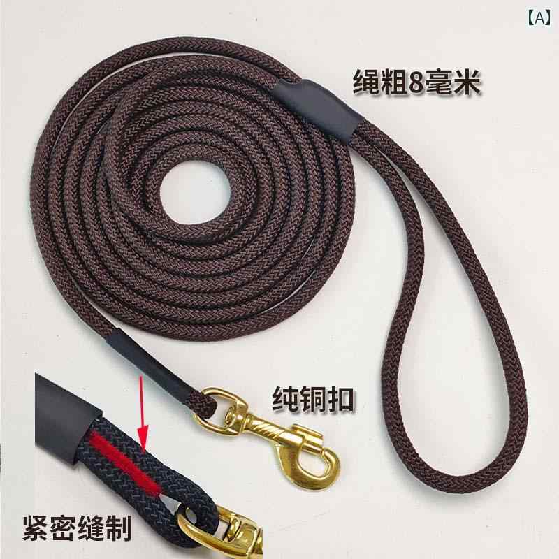 ワンちゃん　ペットグッズ 犬用 牽引 ロープ 延長 トレーニング 追跡 リコール ウォーキング チェーン ..