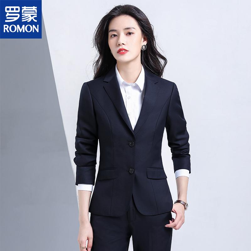 スタイリッシュ 女性 スーツ ロモン スーツ 女性用 プロ フォーマルウェア ウール 面接 作業着 高級 作業用 レディーススーツ ジャケット