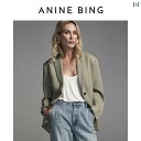 スタイリッシュ 女性 スーツ クラシック ANINE BING QUINN スーツ ジャケット レディース カーキグリーン ウール